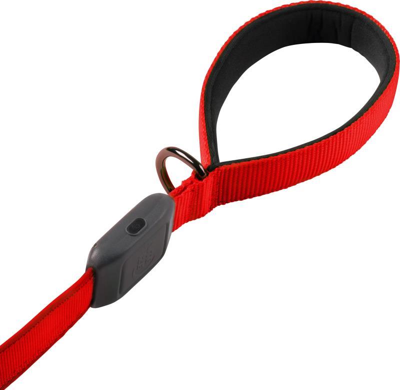 NiteDog Rechargeable LED Leash - Red / Red 2