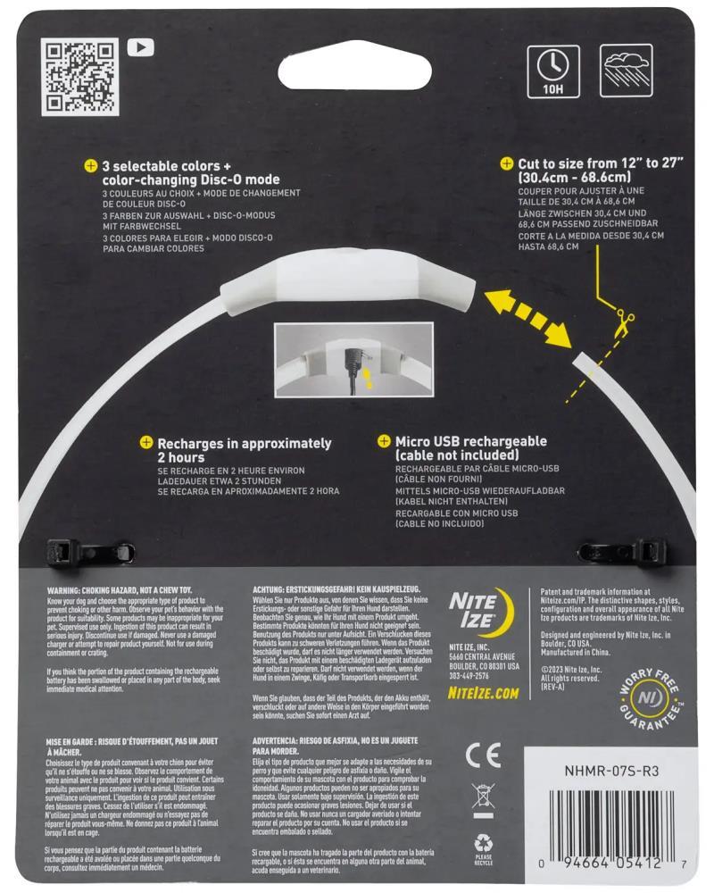 NiteHowl Max Rechargeable LED Safety Necklace - Disco-O Select - Not Applicable 2