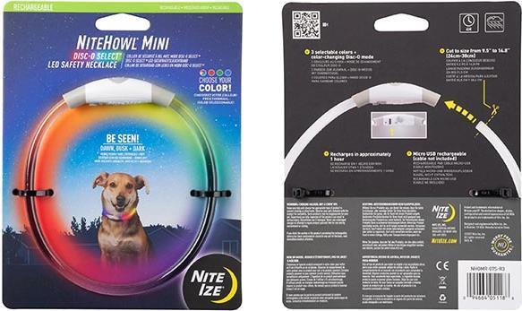 NiteHowl Mini Rechargeable LED Safety Necklace - Disc-O Select - Not Applicable 4