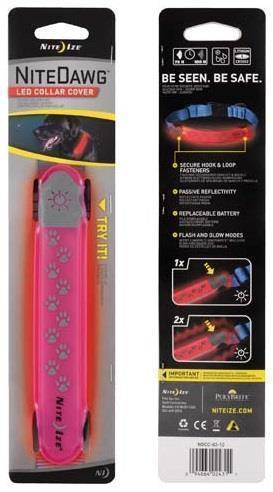 Nitedog LED Collar Cover - Pink 1