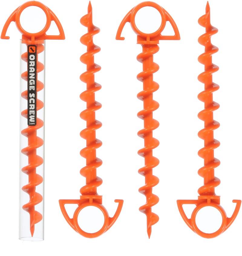 Orange Screw Ultimate Ground Anchor - Small - 4-Pack - not applicable 1