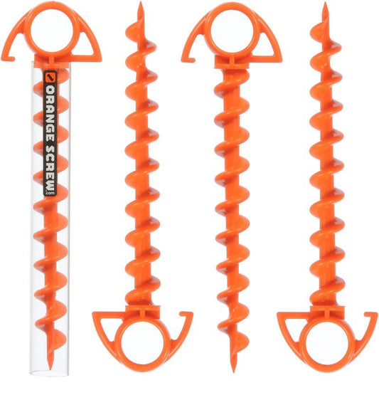 Orange Screw Ultimate Ground Anchor - Small - 4-Pack - not applicable 1