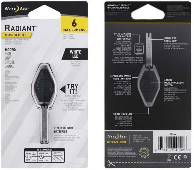 Radiant Microlight LED - Black / White 1