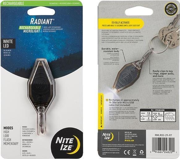 Radiant Rechargeable Microlight - Coyote/White LED - 12-Lumens - Coyote / White 5