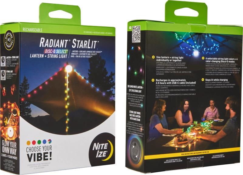 Radiant StarLit Rechargeable Lantern + String Light - Disc-O Select - Not Applicable 6