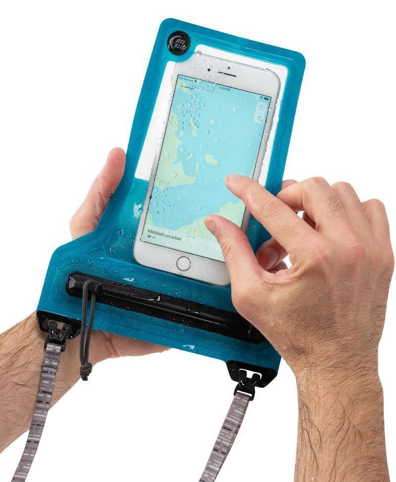 RunOff Waterproof Phone Pouch - Blue 3