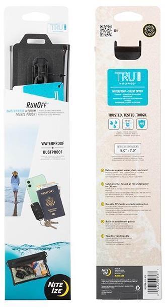 RunOff Waterproof Travel Pouch - Medium - Charcoal 1