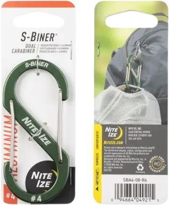 S-Biner Dual Carabiner #4 - Aluminum - Olive 1