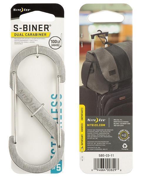 S-Biner Dual Carabiner #5 - Stainless Steel - Stainless 1