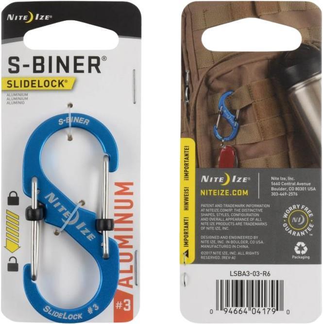 S-Biner SlideLock #3 - Aluminum - blue 1