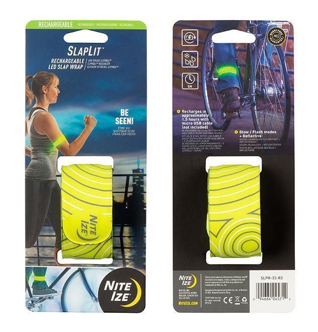 SlapLit LED Slap Wrap - Rechargeable - Neon Yellow / Green 2