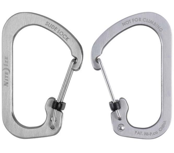 SlideLock Carabiner #6 - Stainless Steel - Stainless 1