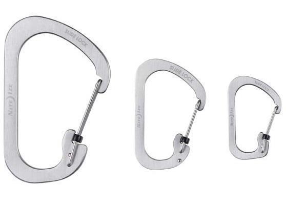 SlideLock Carabiner Combo - Stainless Steel - 3 Pack - Stainless 1