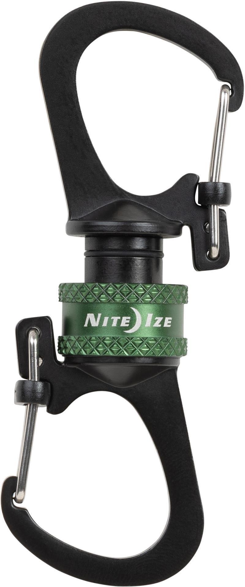 Slidelock 360 Magnetic Locking Dual Carabiner - Olive 1