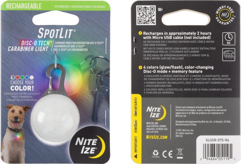 Spotlit Rechargeable Carabiner Light - Disc-O Tech - Not Applicable 4