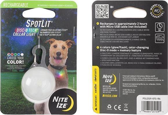 Spotlit Rechargeable Collar Light - Disc-O Tech - Not Applicable 2