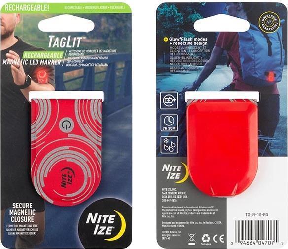 TagLit Rechargeable Magnetic LED Marker - Red / Red 5