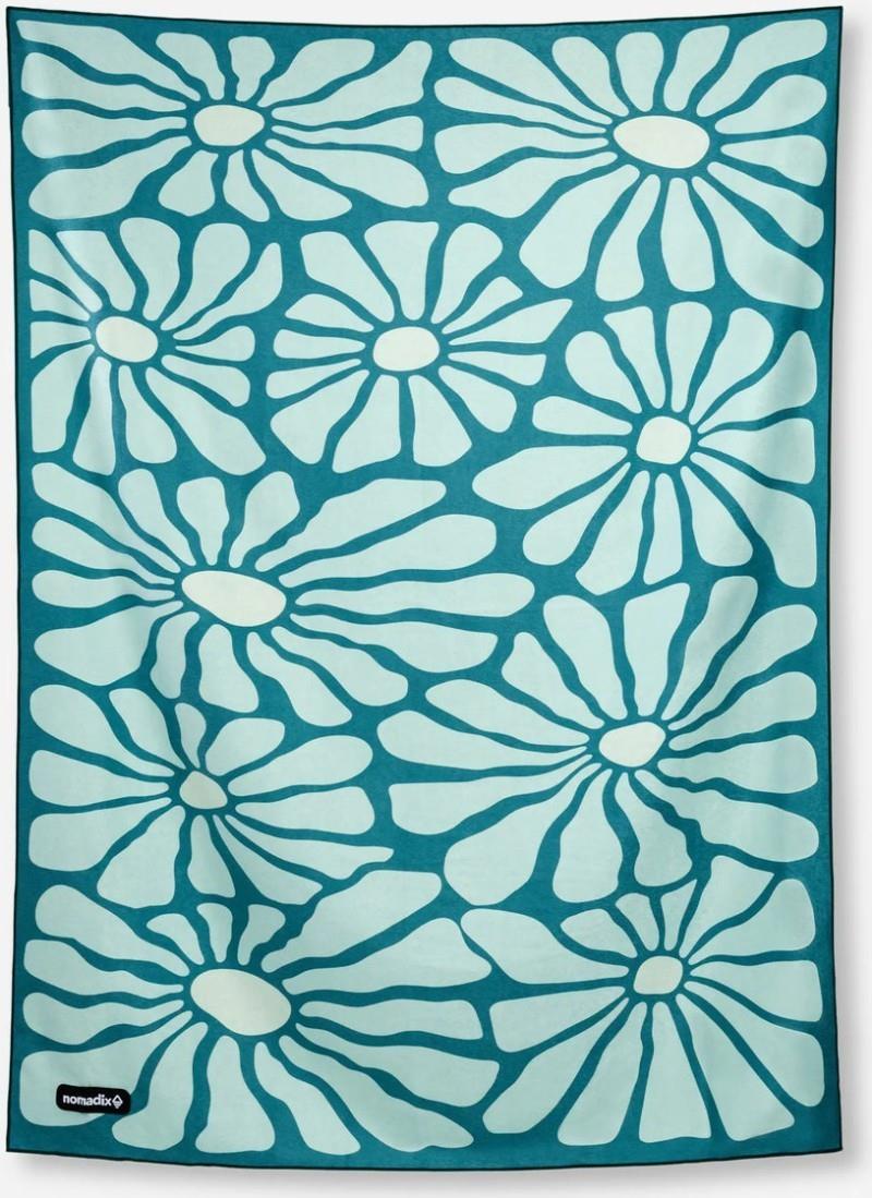Blanket Towel - lazy daisy seafoam green 1