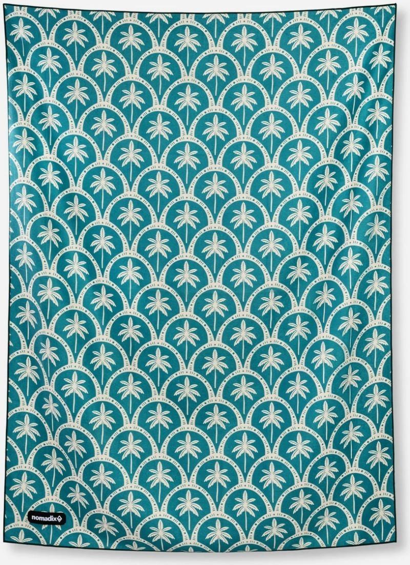 Blanket Towel - palm resort teal ocean 1