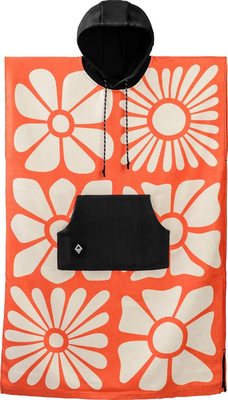 Changing Poncho - big flowers expedition orange 1