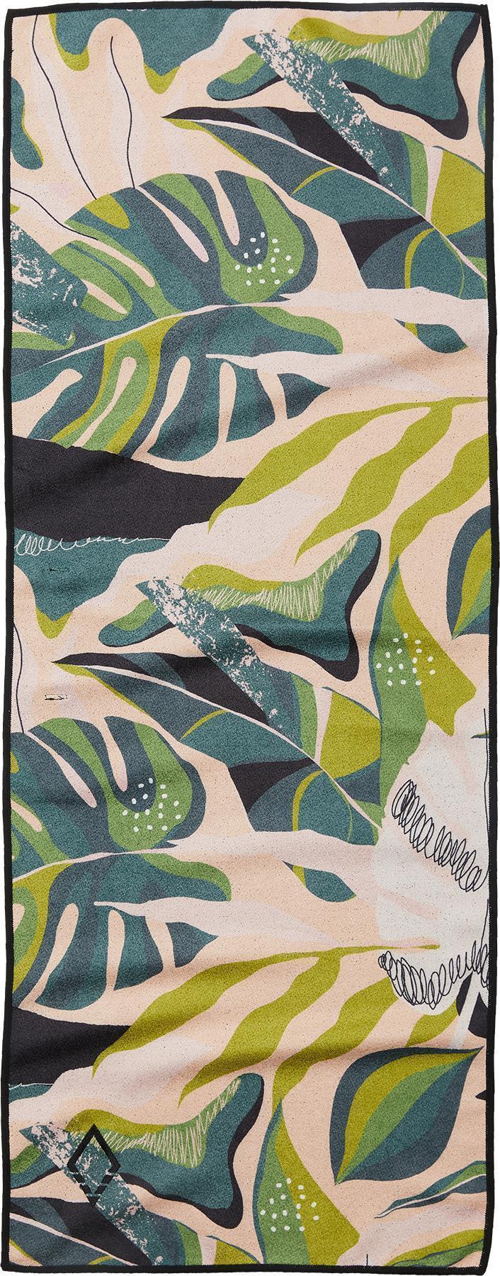 Do Anything Mini Fitness Towel - Monstera Green Pink 1
