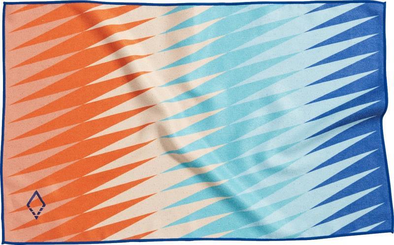 Hand Towel - heat wave red blue 1