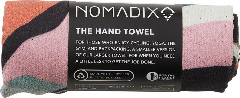Hand Towel - leafy pink 1