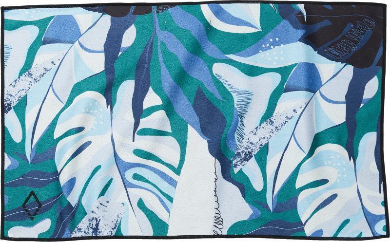 Hand Towel - monstera blue 1
