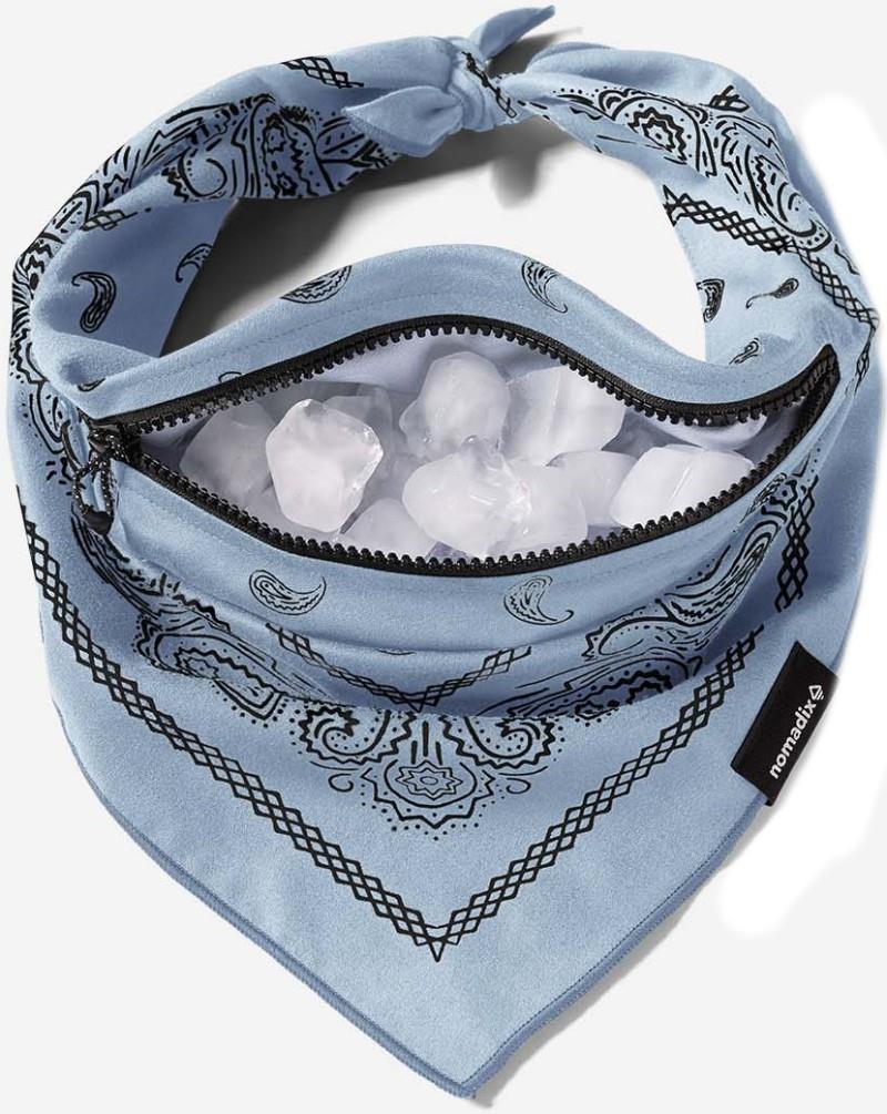 Ice Bandana - paisley pale blue 1