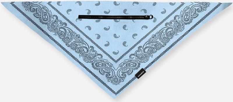 Ice Bandana - paisley pale blue 1