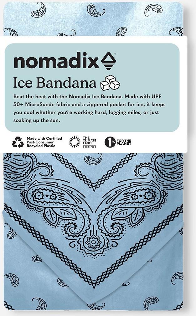 Ice Bandana - paisley pale blue 1