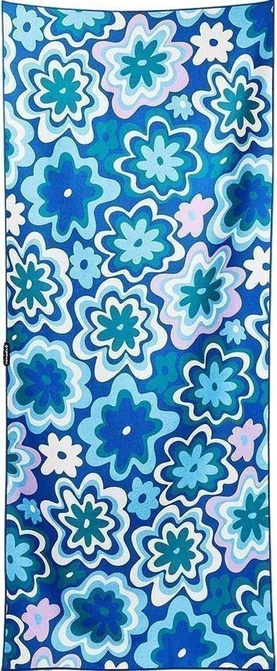 Original Towel - Single Sided - groovy flowers blue green 1