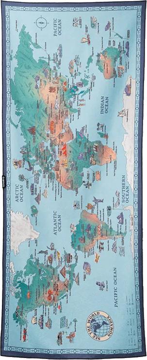 Original Towel - Single Sided - world map 1