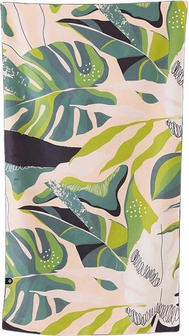 Ultralight Towel - monstera green pink 1