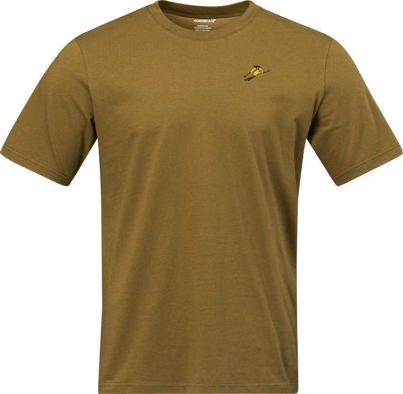 /29 Cotton Activity Embroidery T-Shirt - Mens - dark olive 1