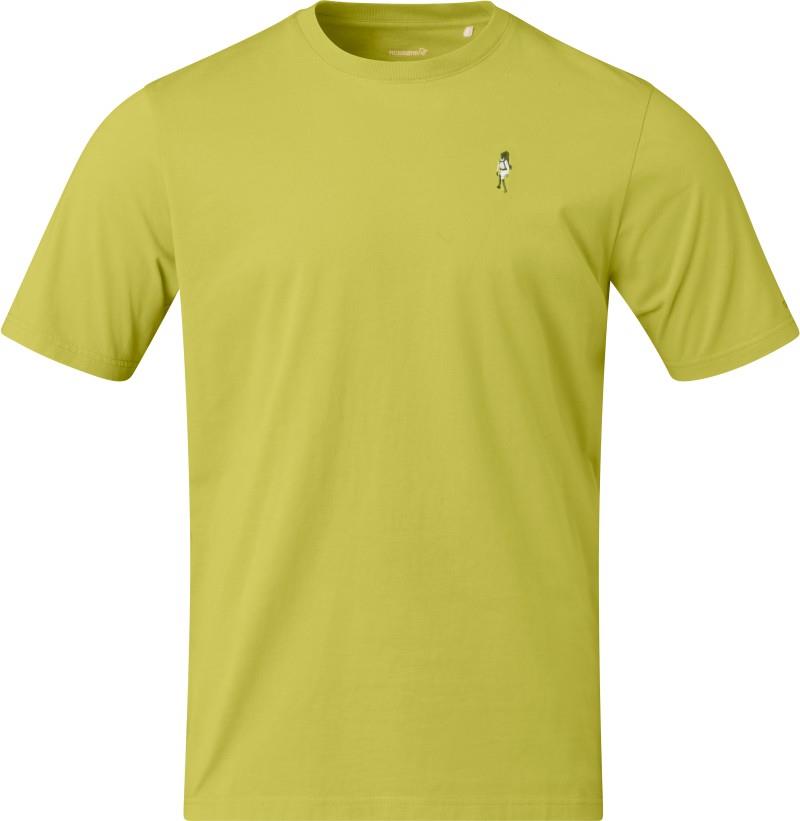 /29 Cotton Activity Embroidery T-Shirt - Mens - golden lime 1