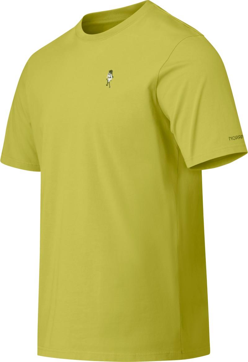 /29 Cotton Activity Embroidery T-Shirt - Mens - golden lime 1