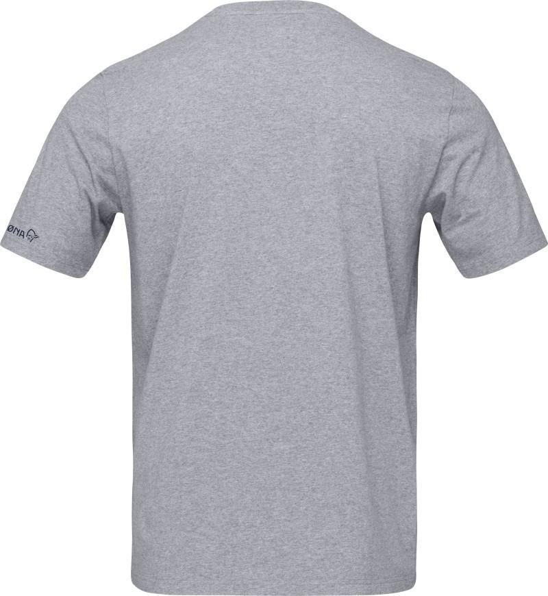 /29 Cotton Activity Embroidery T-Shirt - Mens - grey melange 1