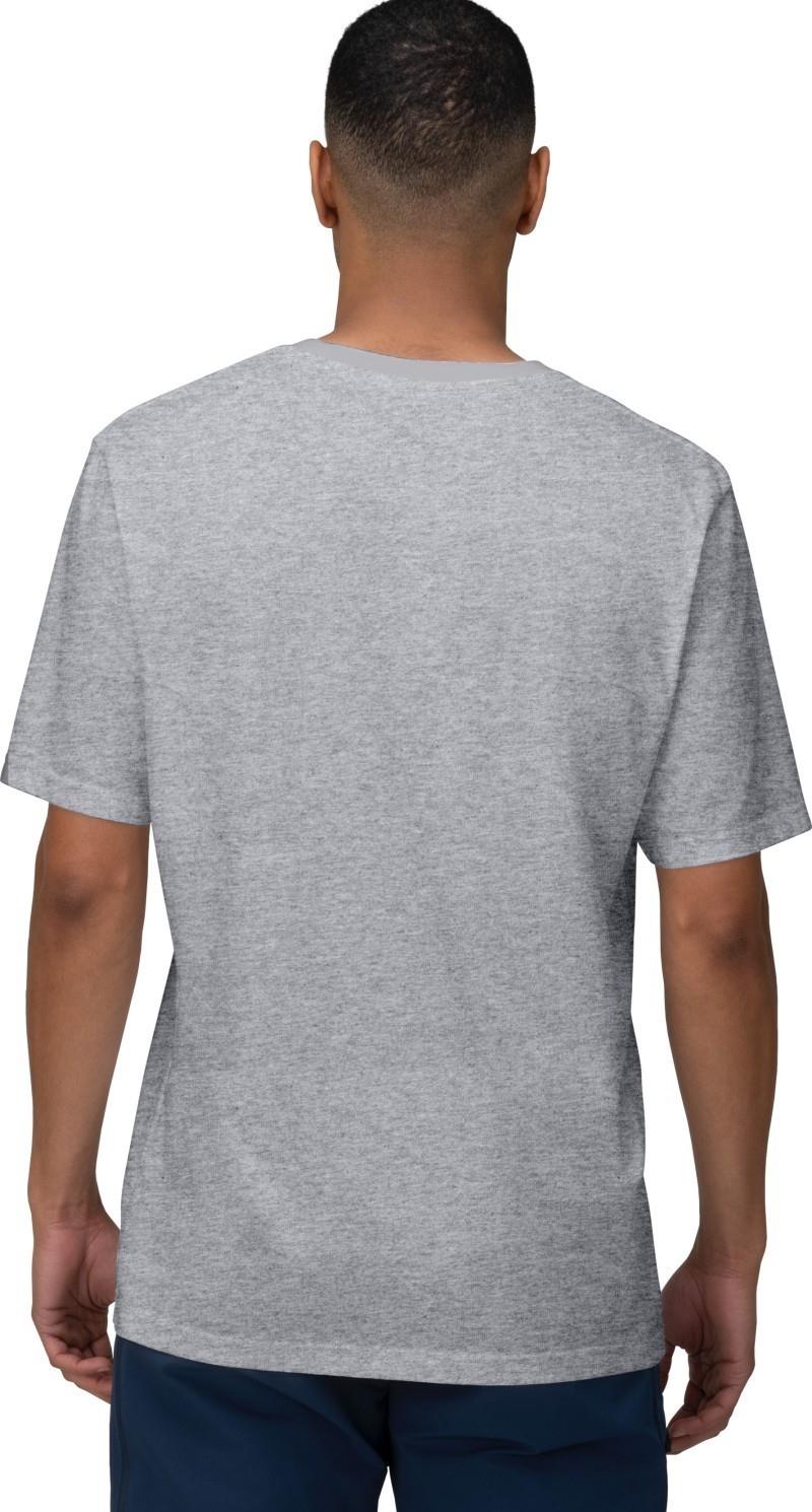 /29 Cotton Activity Embroidery T-Shirt - Mens - grey melange 1