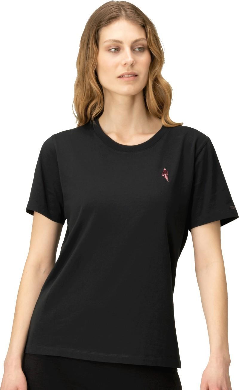 /29 Cotton Activity Embroidery T-Shirt - Womens - caviar 1