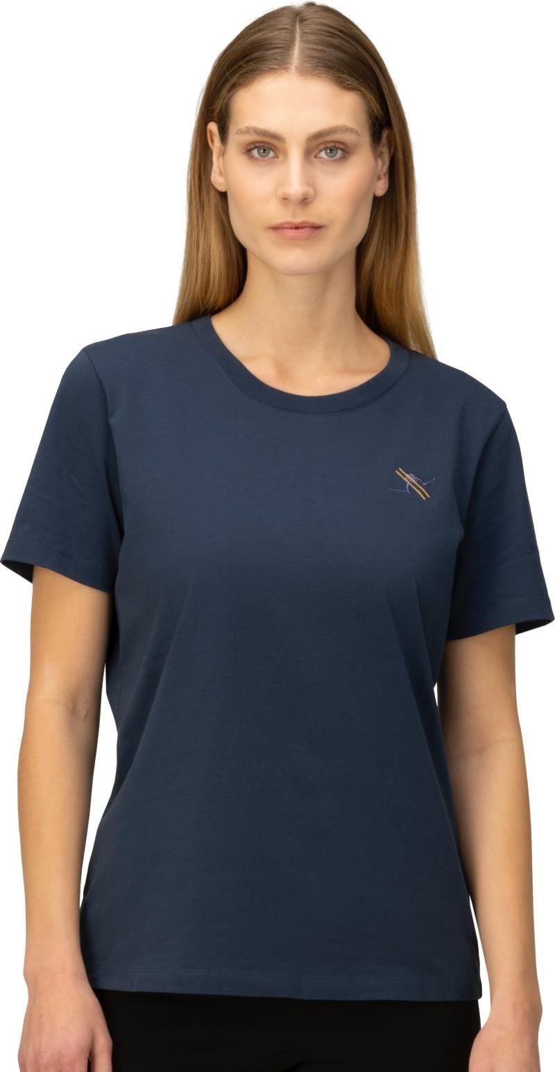 /29 Cotton Activity Embroidery T-Shirt - Womens - indigo night 1
