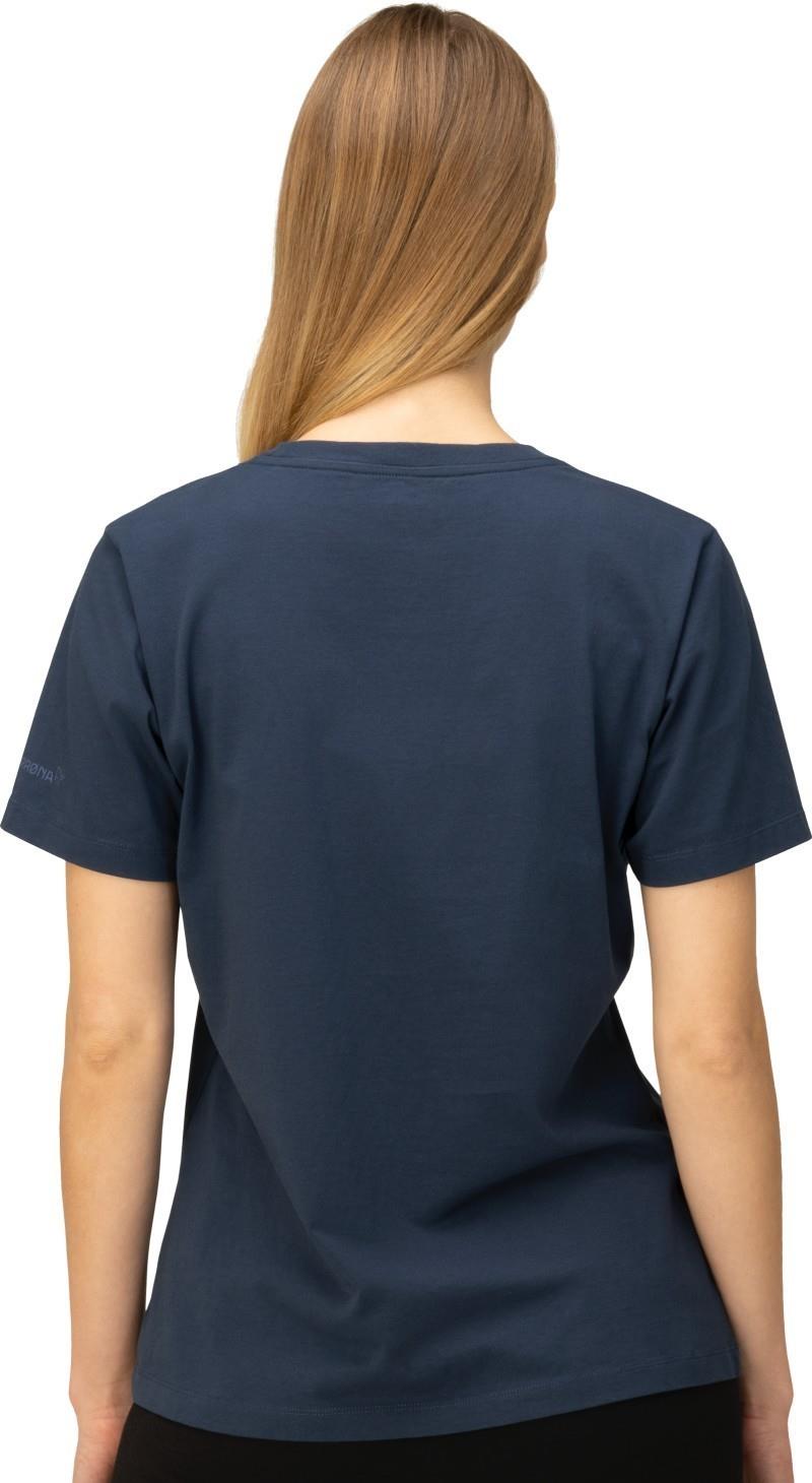/29 Cotton Activity Embroidery T-Shirt - Womens - indigo night 1