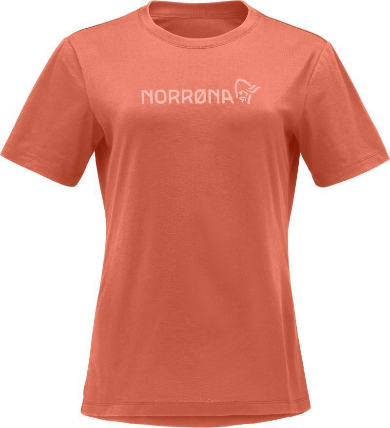 /29 Cotton Norrona Viking T-Shirt - Womens - Orange Alert 1