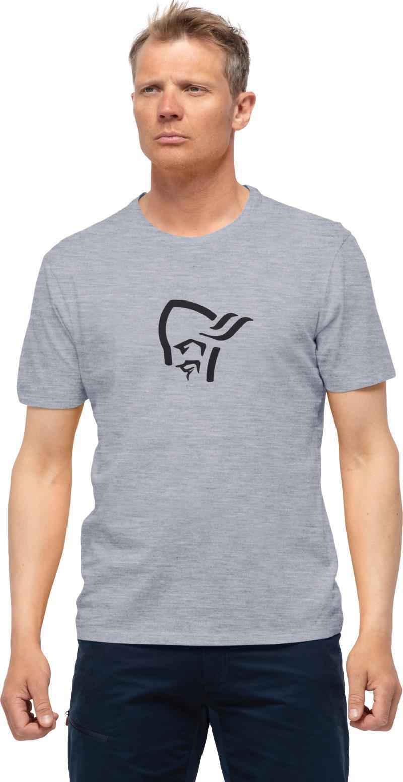 /29 Cotton Viking T-Shirt - Mens - Grey Melange / Caviar 3