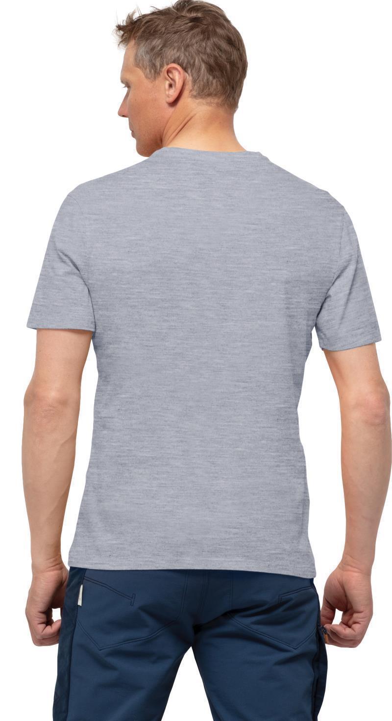 /29 Cotton Viking T-Shirt - Mens - Grey Melange / Caviar 4