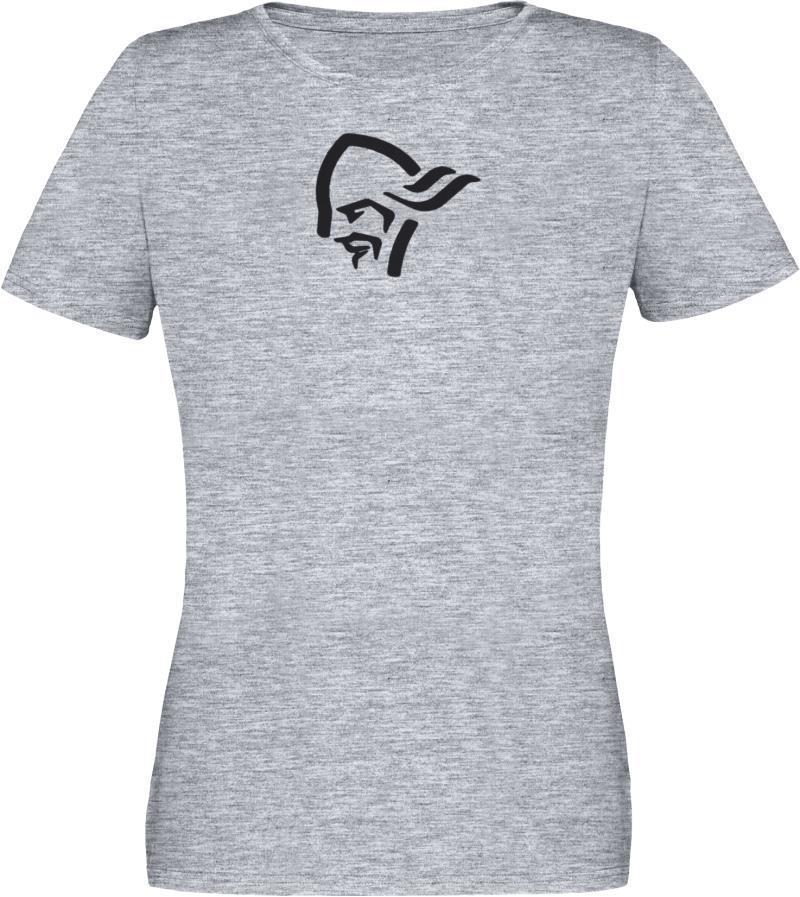 /29 Cotton Viking T-Shirt - Womens - drizzle melange / caviar 1