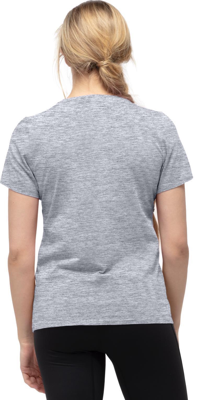 /29 Cotton Viking T-Shirt - Womens - drizzle melange / caviar 1