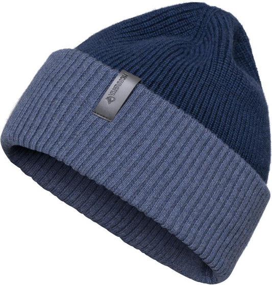 /29 Heavy Merinoull Contrast Beanie - Indigo Night Melange 1