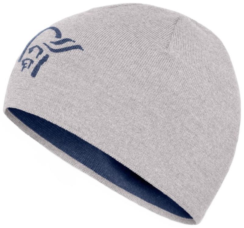 /29 Light MerinoUll Logo Beanie - grey melange 1