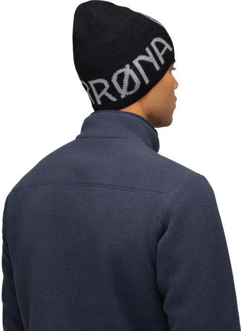 /29 Merinoull Logo Beanie - Caviar Melange 3